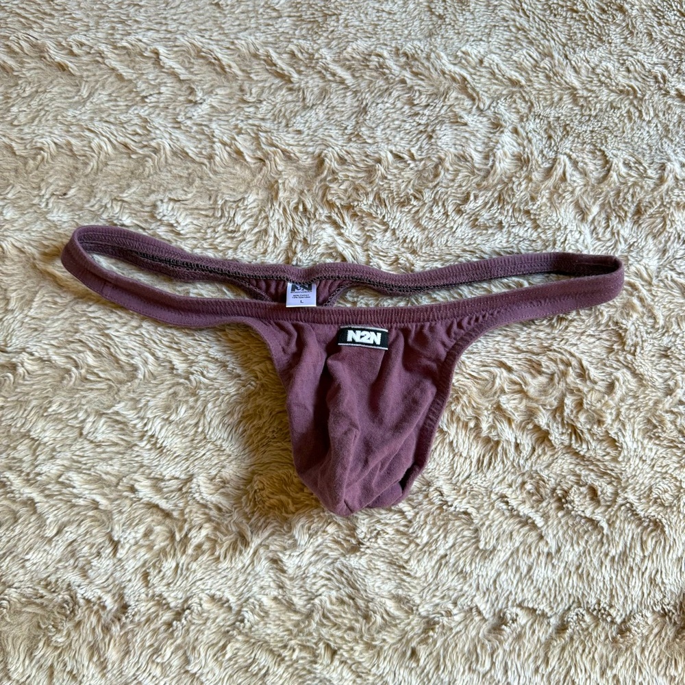 N2N Men's Cotton Thong Purple